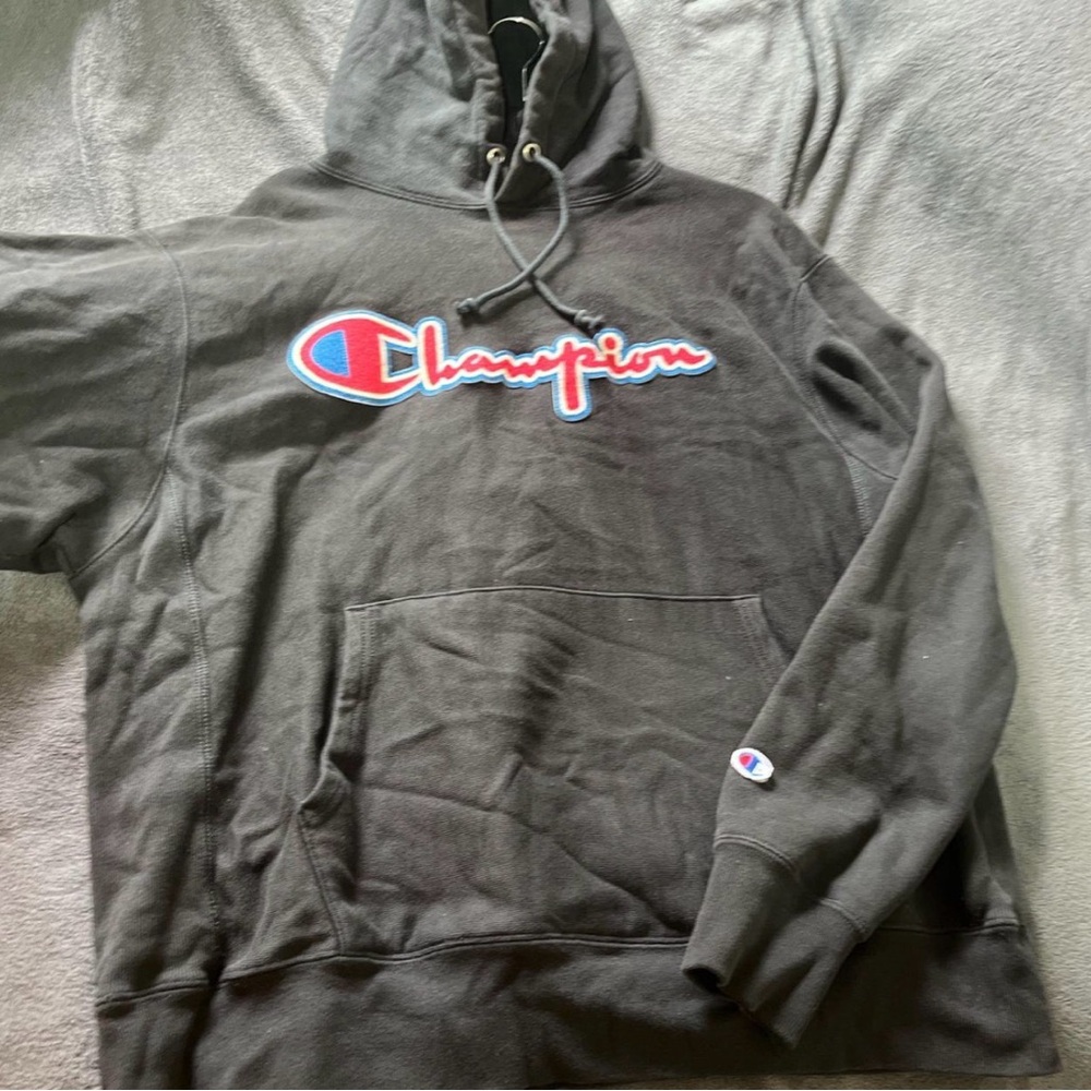Champion Black Reverse Weave Hoodie